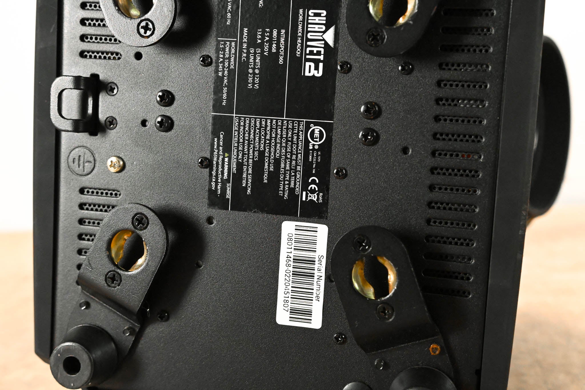 Chauvet Intimidator Spot 360 100W LED Moving Head Spot Light