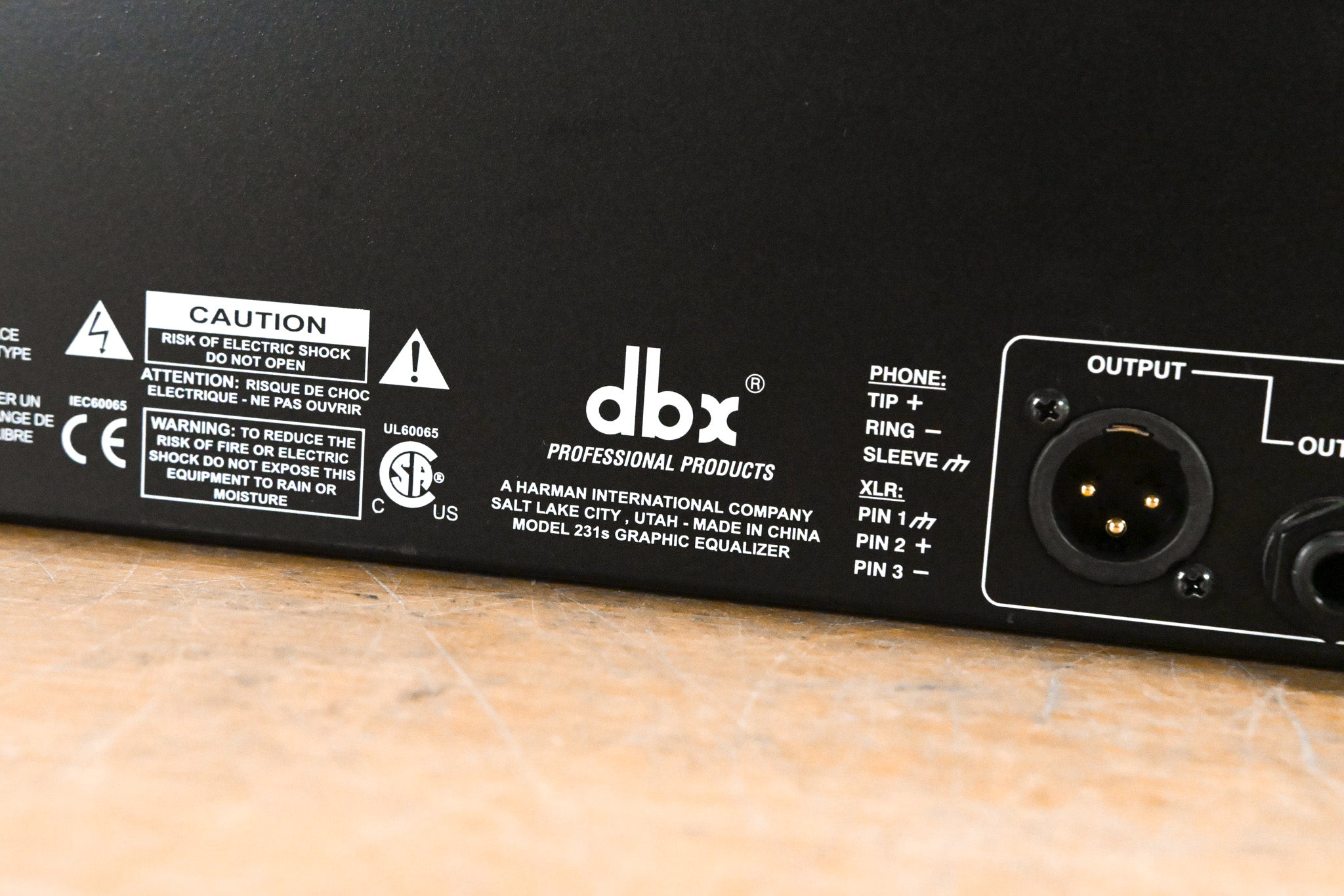 dbx 231s Two-Channel 31-Band Equalizer