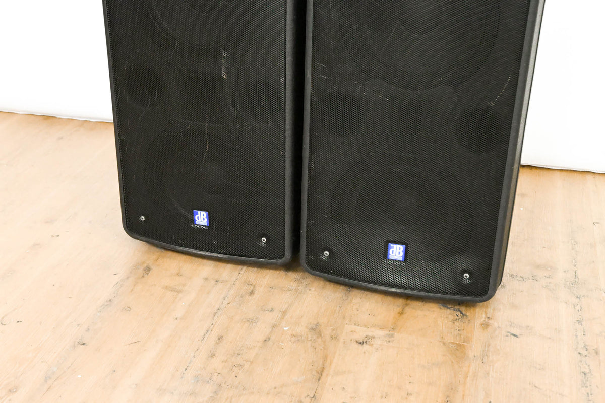 dBTechnologies Twin 128 Active 2-Way Stage Monitor (PAIR)