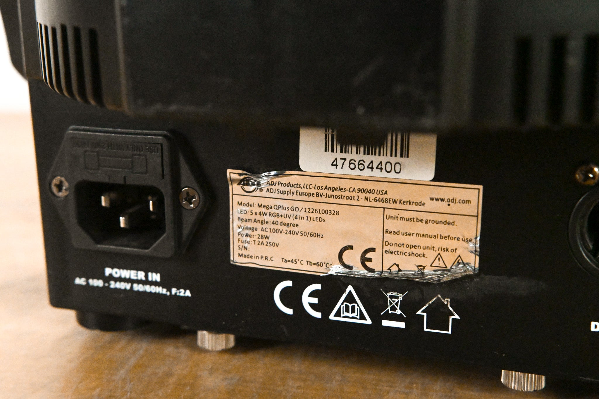 ADJ Mega QPlus Go Battery-Powered RGB+UV LED Par Light