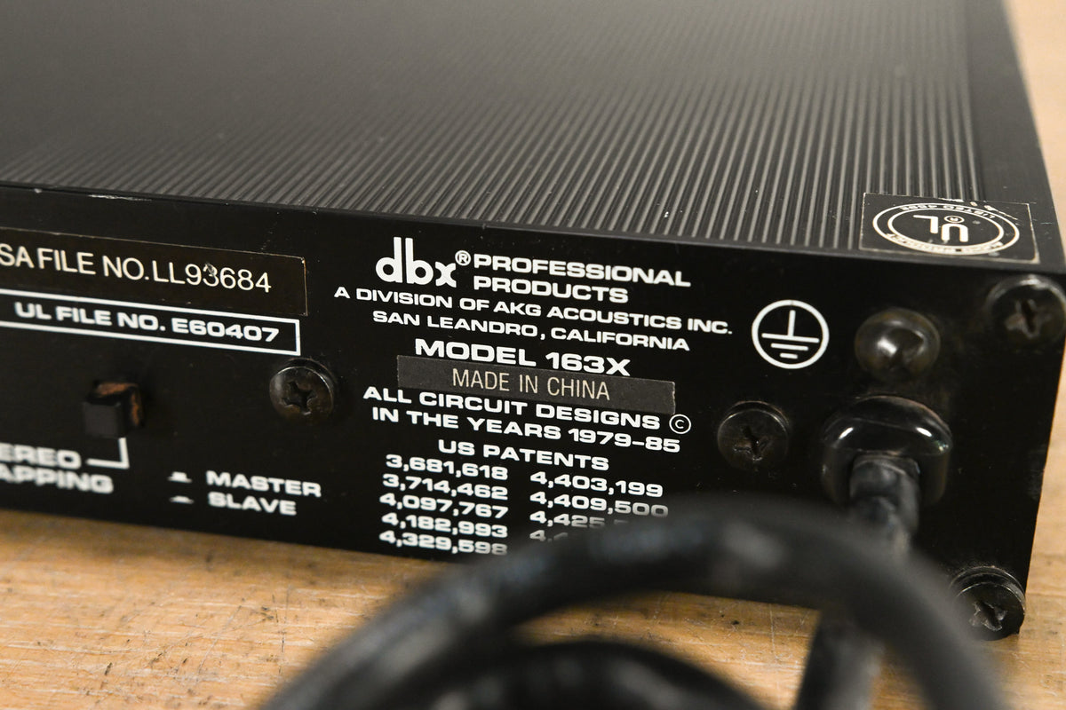 dbx 163x Single-Channel Over Easy Compressor / Limiter