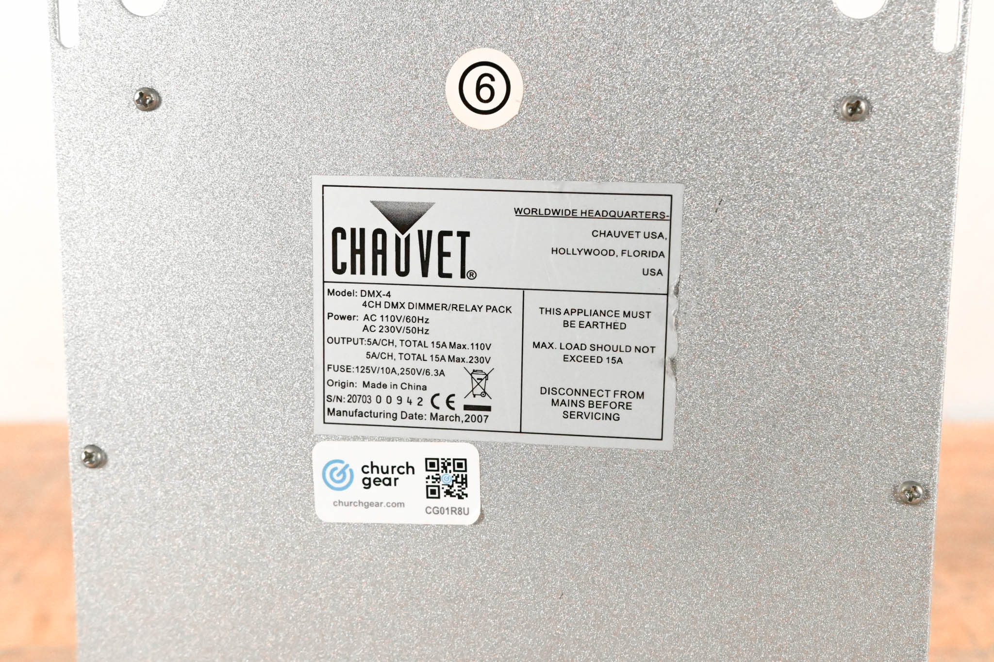 Chauvet DMX-4 4-Channel DMX Dimmer/Relay Pack