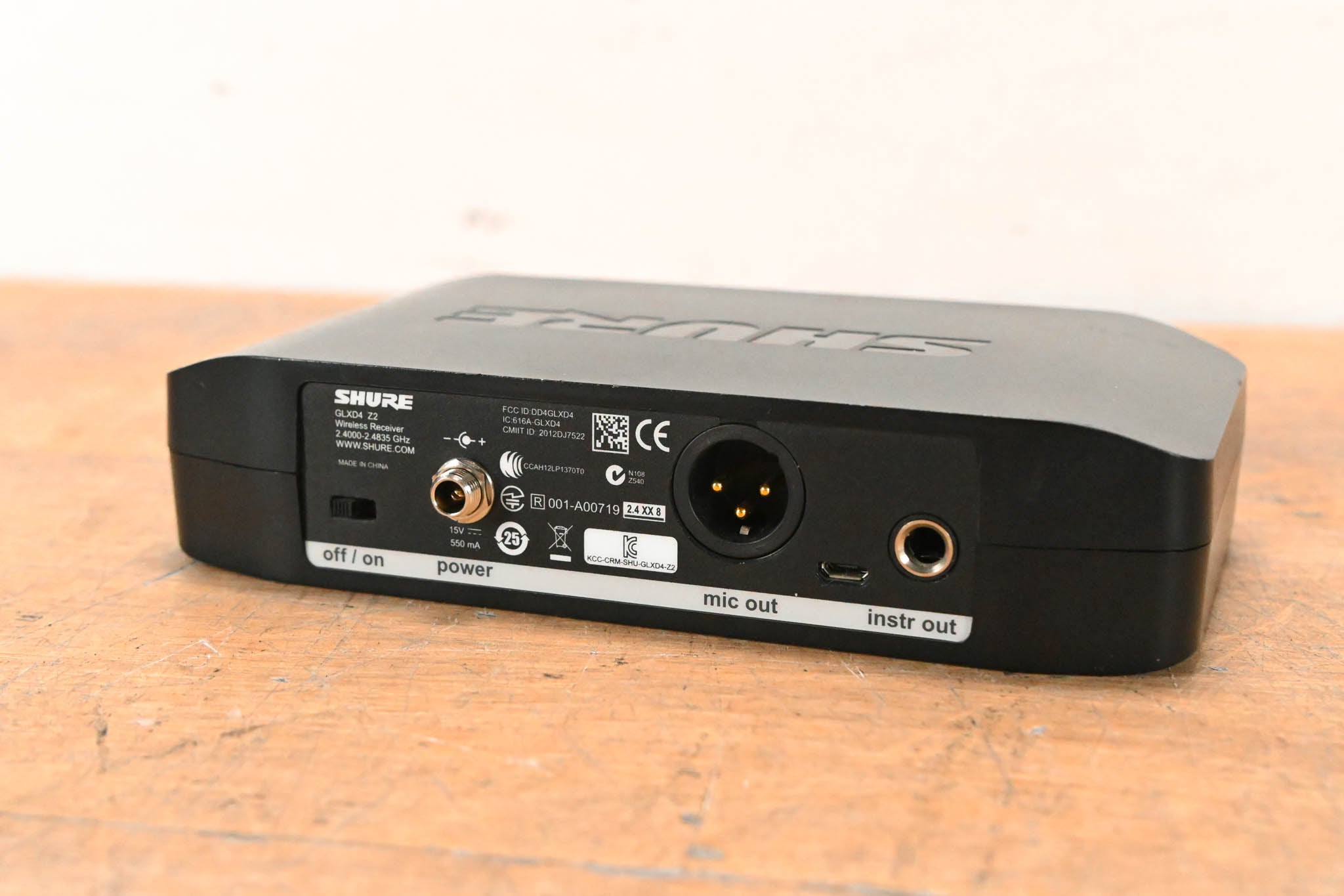 Shure GLXD4 Digital Wireless Receiver - Z2 Range (NO POWER SUPPLY)