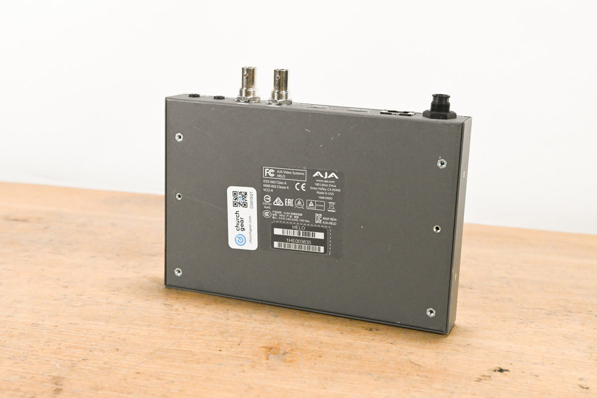 AJA HELO H.264 Streamer and Recorder (NO POWER SUPPLY)