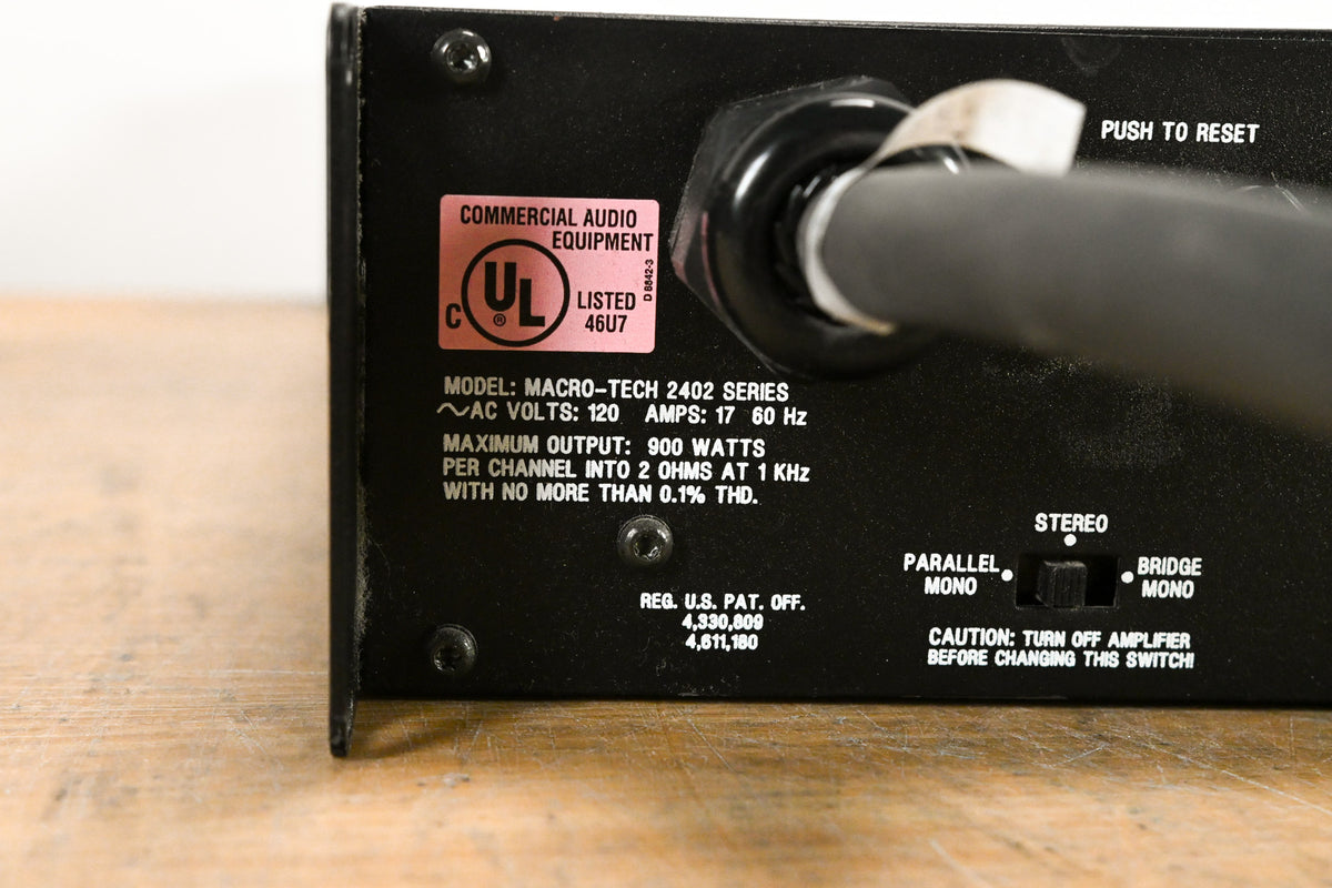 Crown Macro-Tech 2402 2-Channel Power Amplifier