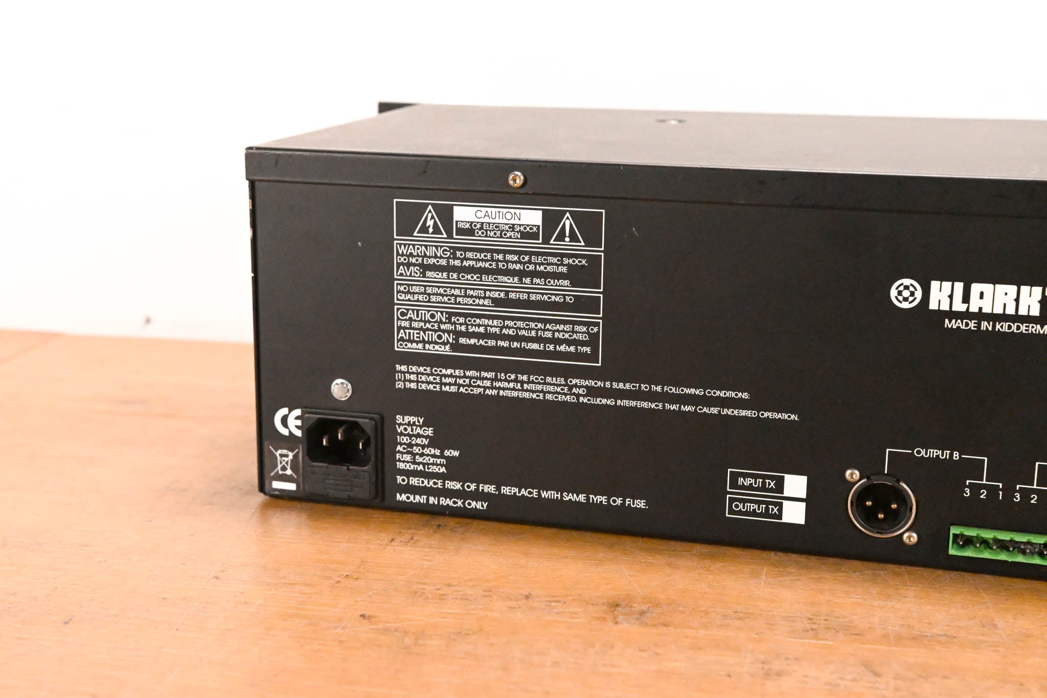Klark Teknik DN370 Dual-Channel 30-Band 1/3 Octave Graphic Equalizer