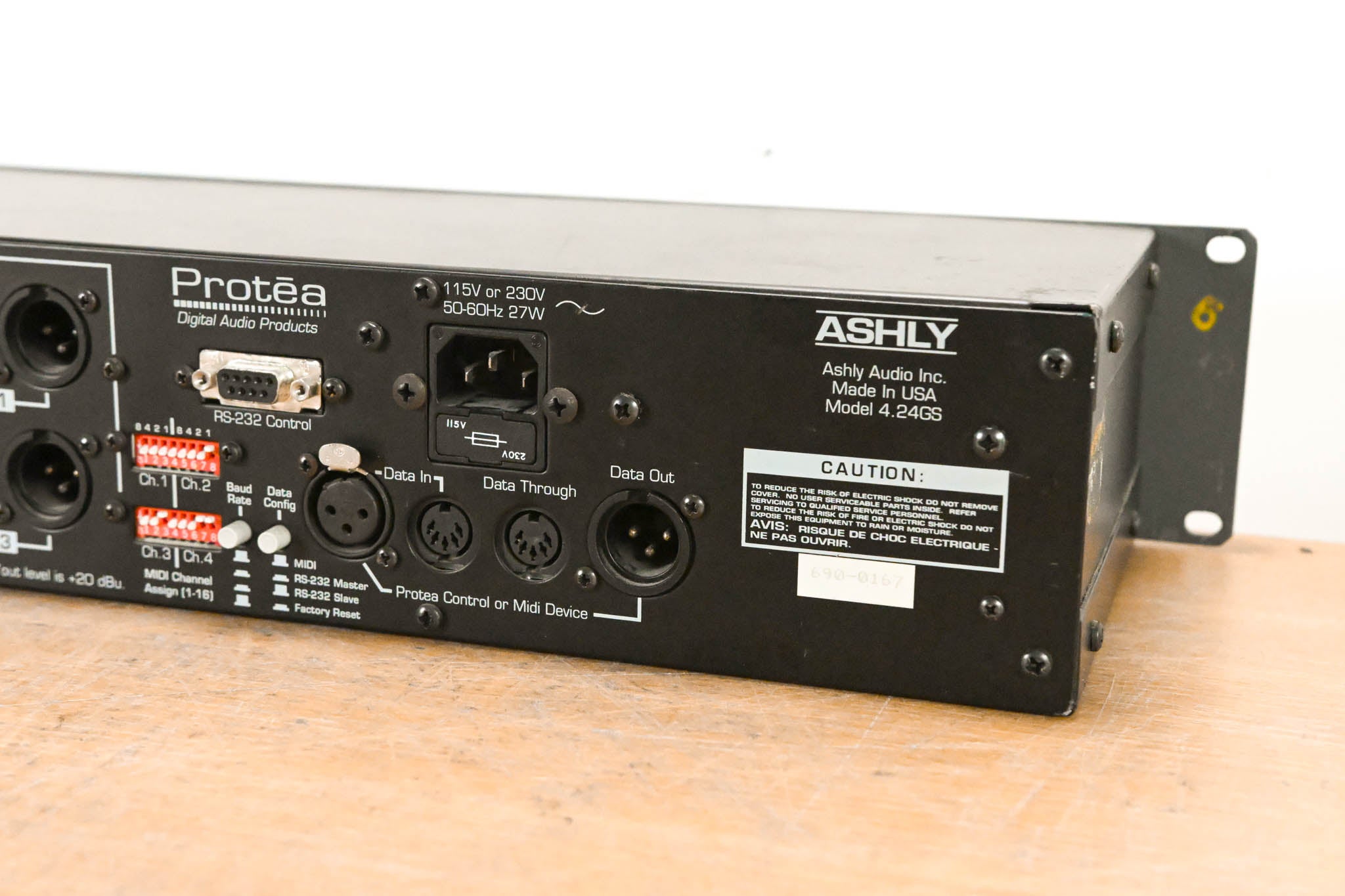 Ashly Protea 4.24GS 4-Channel Digital Graphic Equalizer Slave