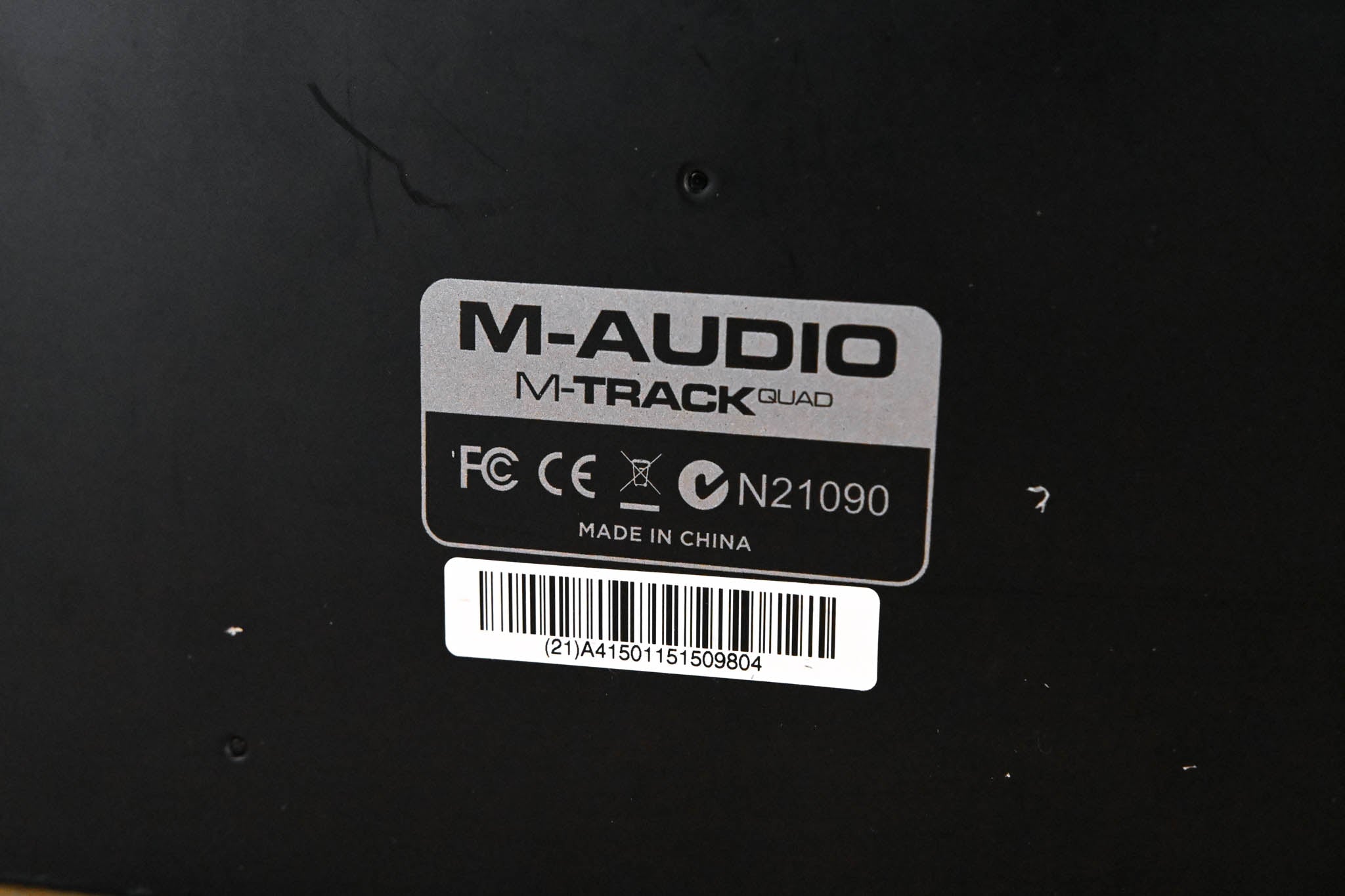 M-Audio M-Track Quad 4x4 USB Audio/MIDI Interface (NO POWER SUPPLY)