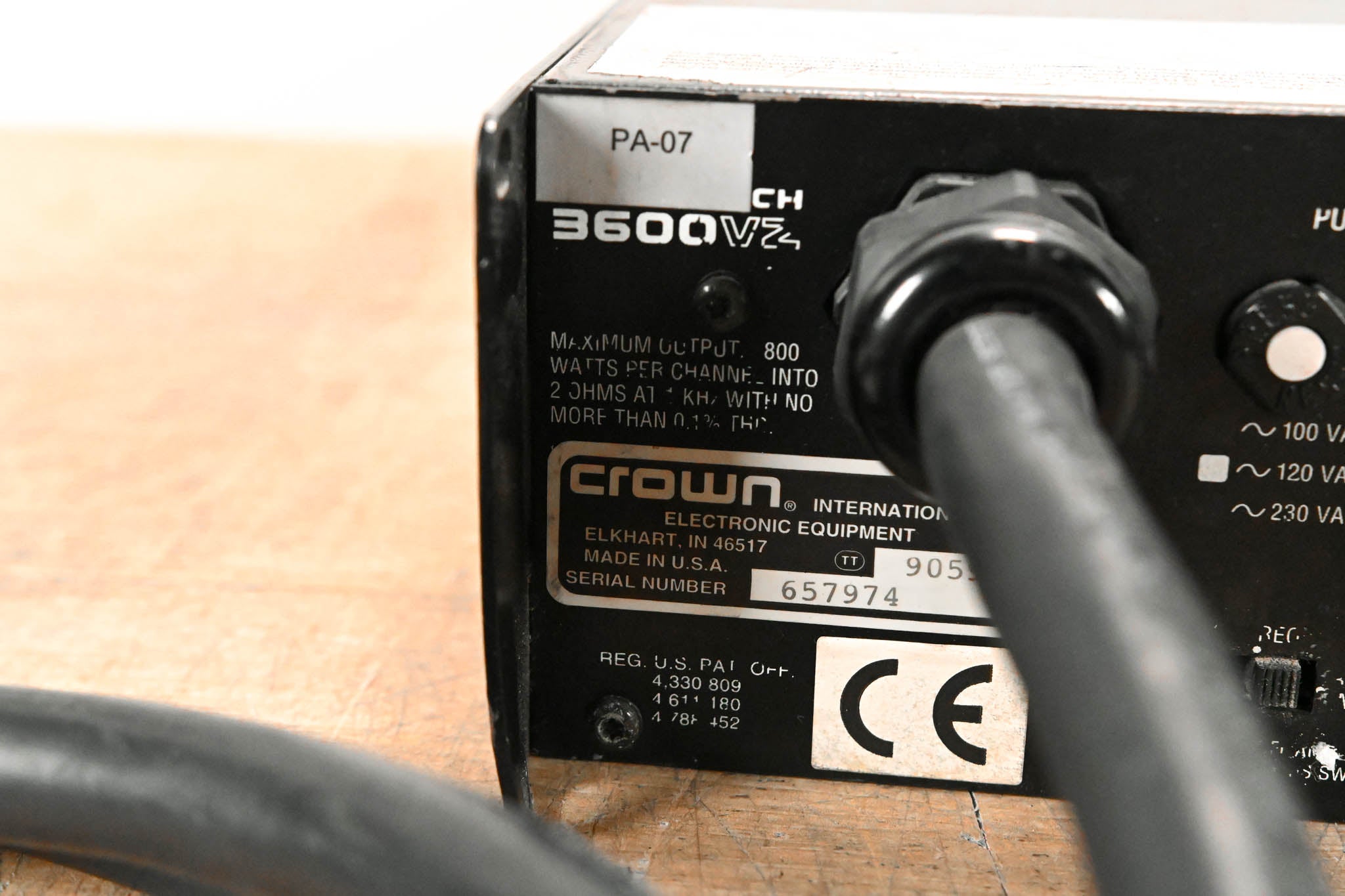 Crown Macro-Tech 3600VZ 2-Channel Power Amplifier