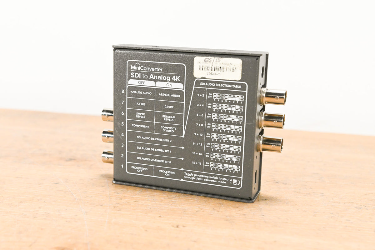 Blackmagic Design Mini Converter SDI to Analog 4K (NO POWER SUPPLY)