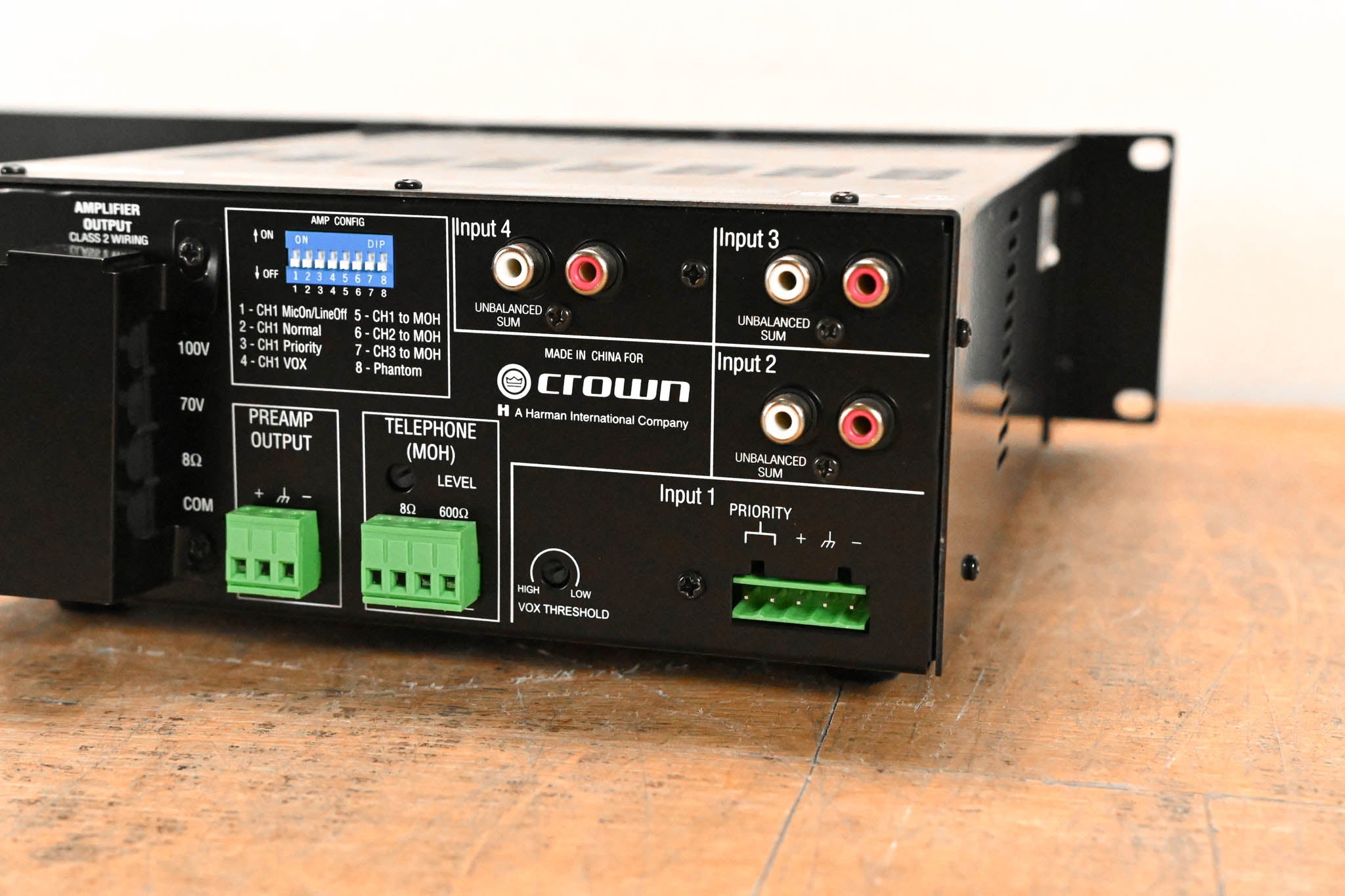 Crown 160MA Four-Input 60W Mixer-Amplifier