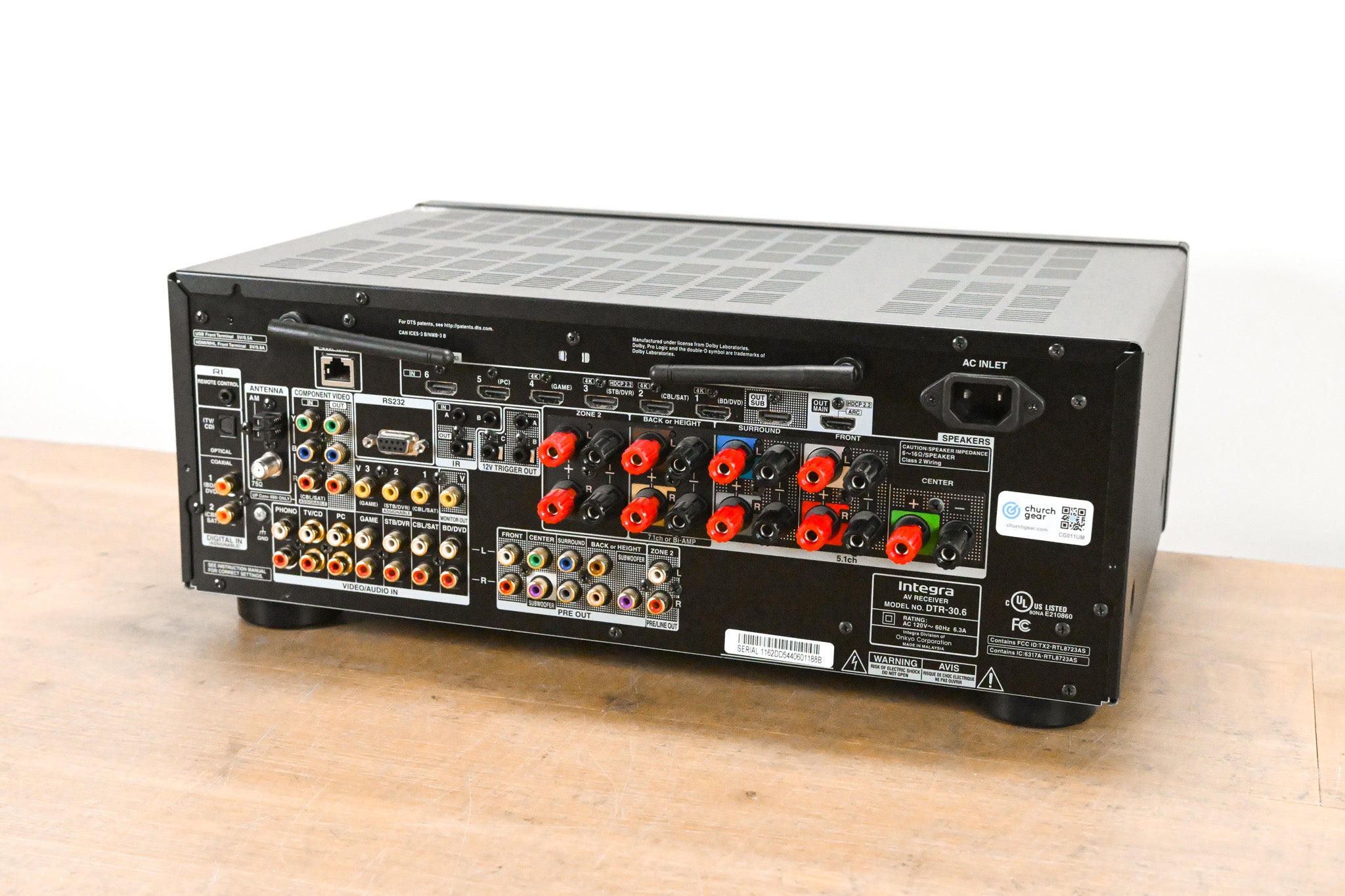 Integra DTR-30.6 7.2-Channel Network A/V Receiver