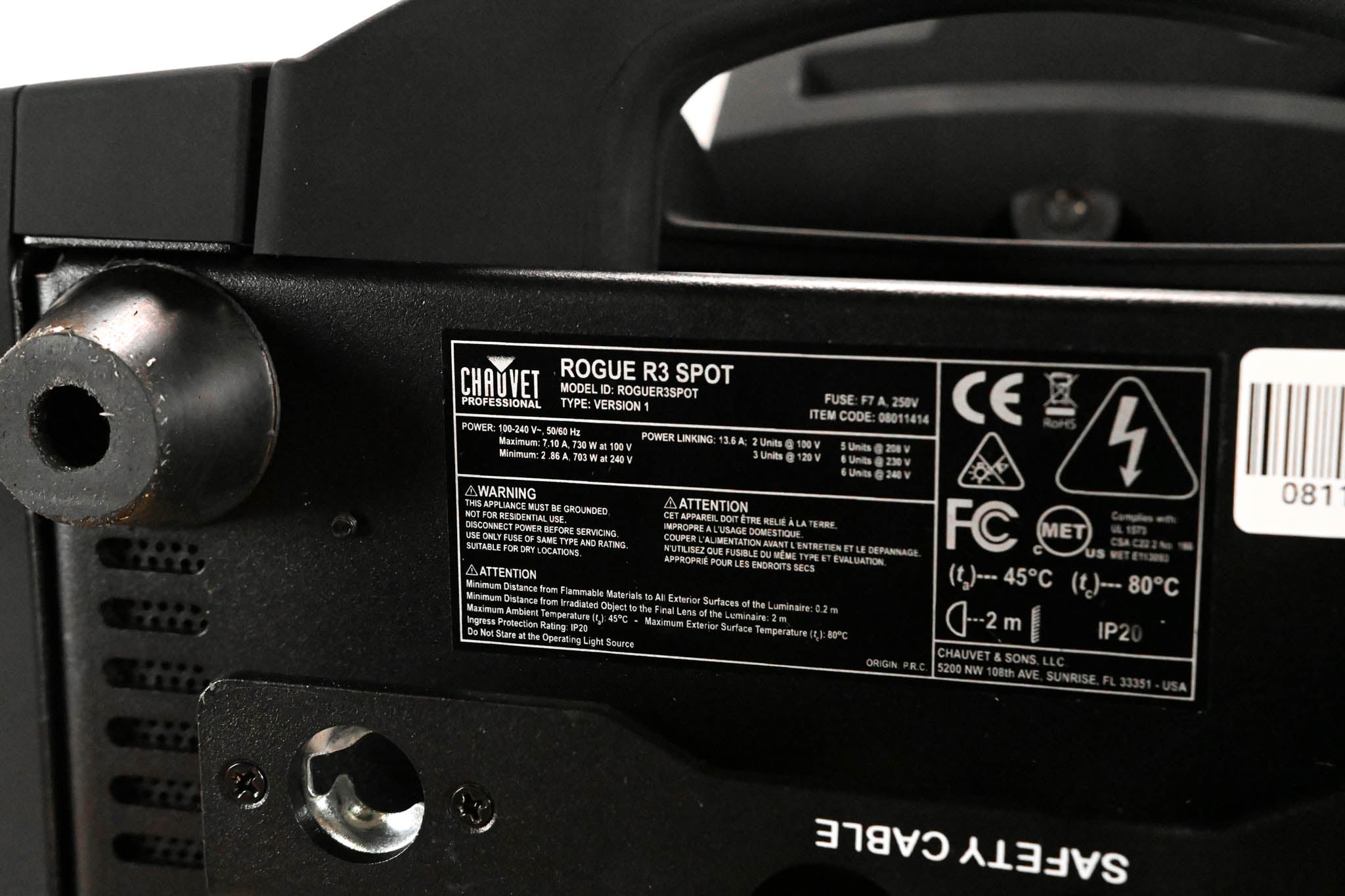 Chauvet Rogue R3 Spot 300W LED Moving Head Spot Light