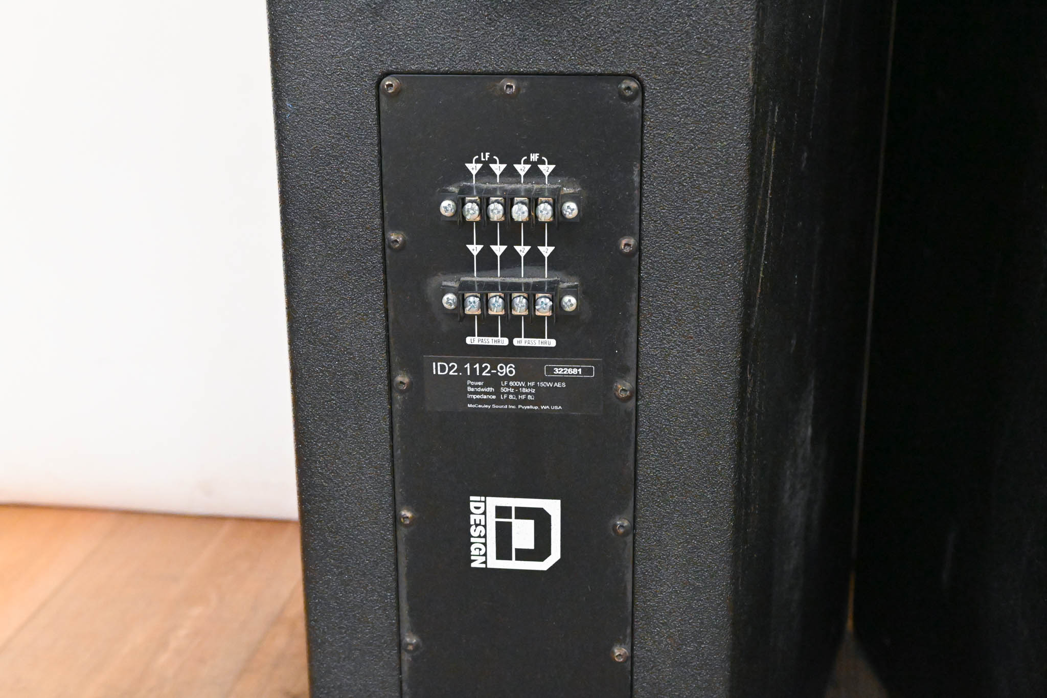 McCauley ID2.112-96 2-Way Full Range Passive Loudspeaker (PAIR)