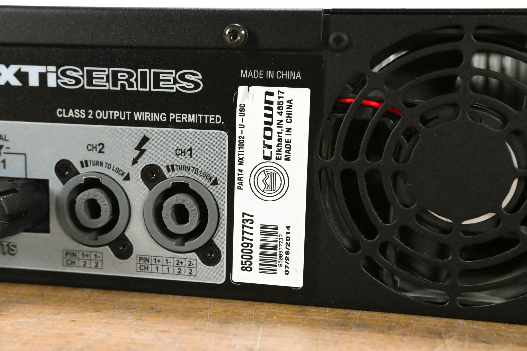 Crown XTi 1002 2-Channel 500W Power Amplifier