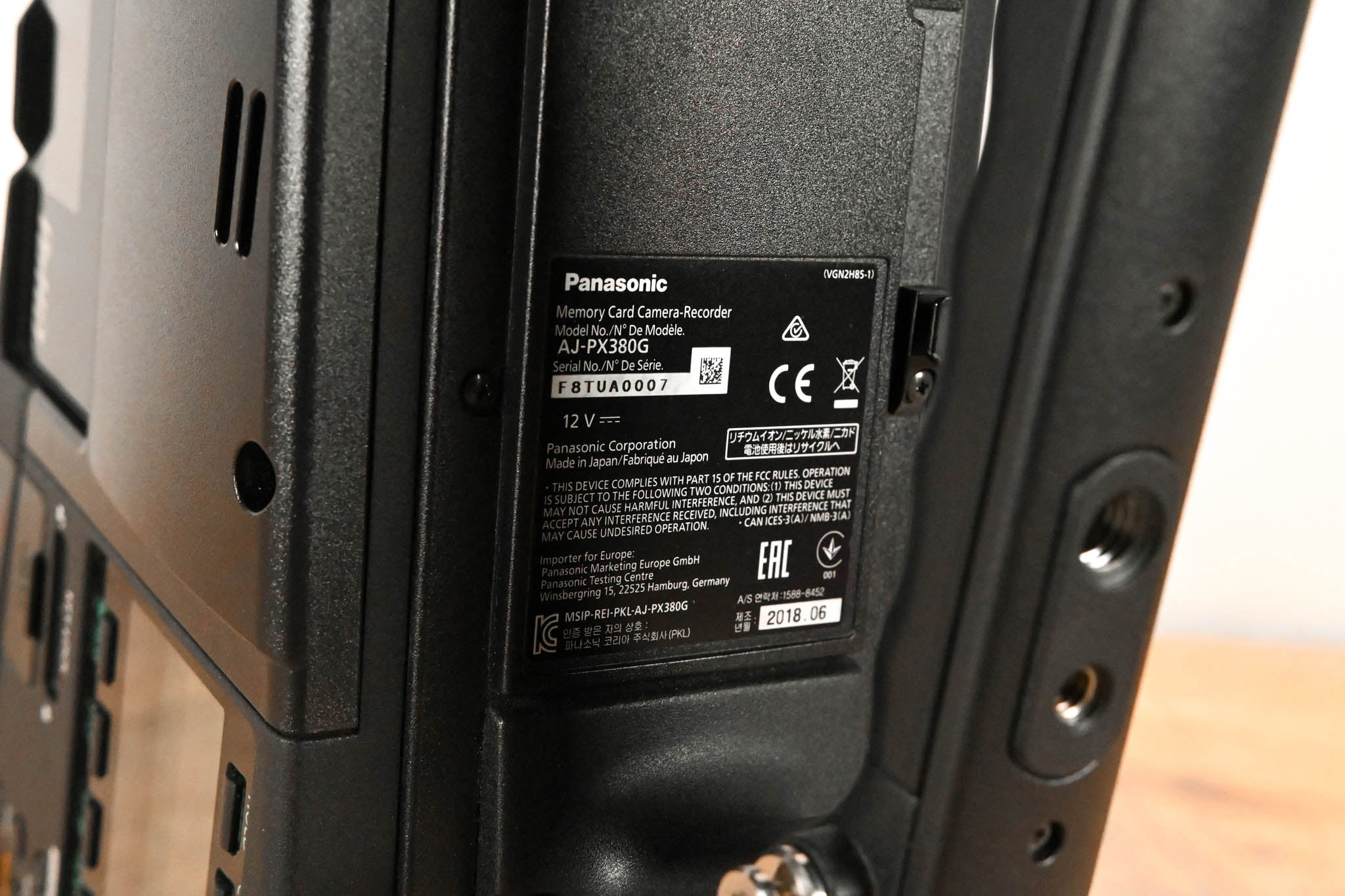 Panasonic AJ-PX380G 1/3" AVC-ULTRA Shoulder Mount Camcorder