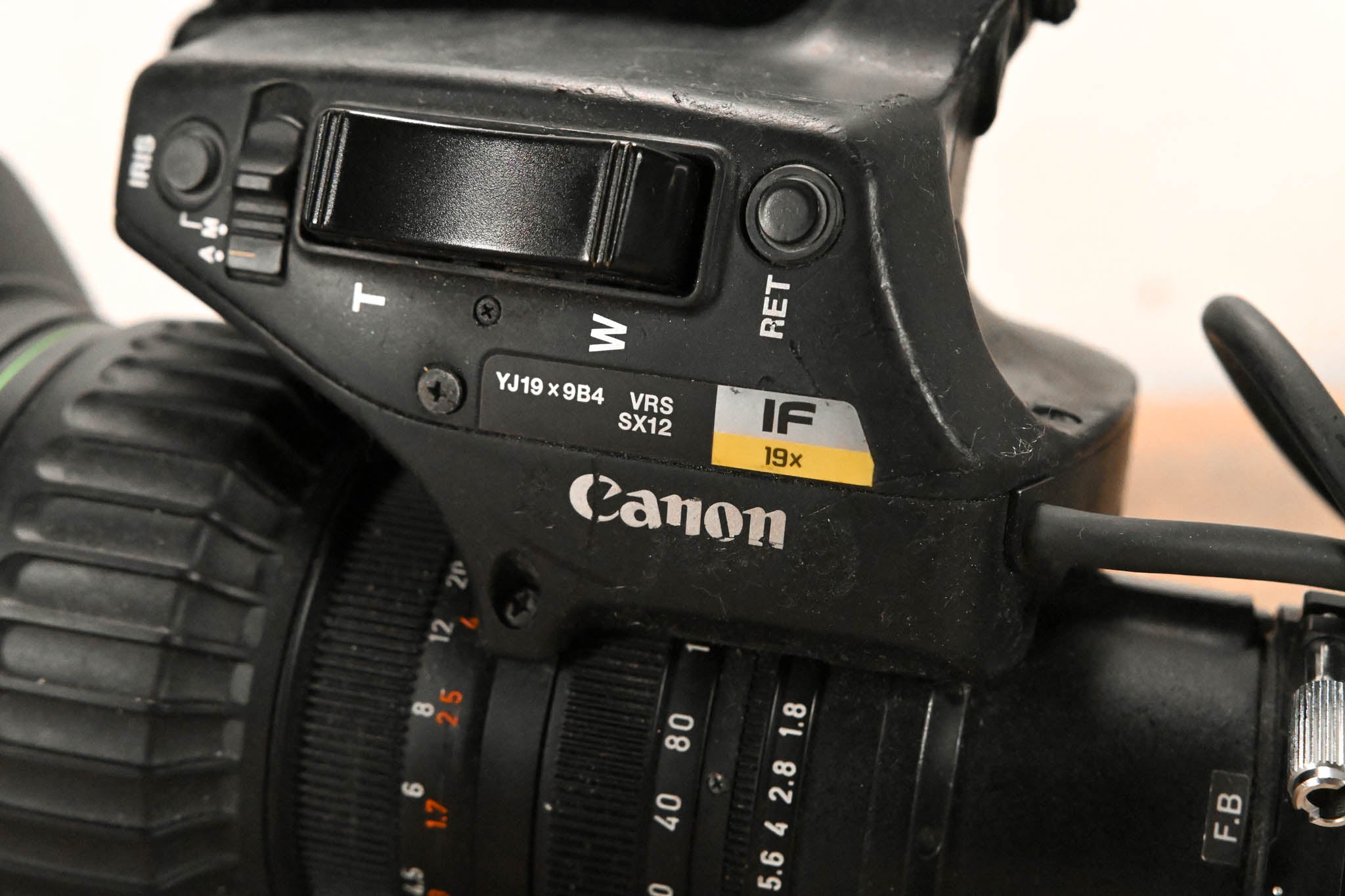 Canon YJ19x9B4 VRS SX12 19x 2/3" Zoom Lens