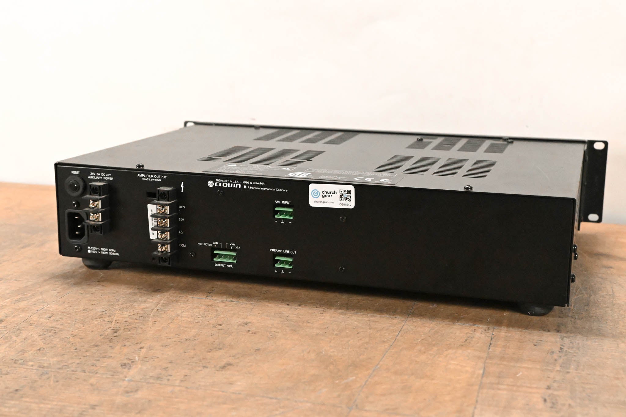 Crown 180A Single Channel Power Amplifier