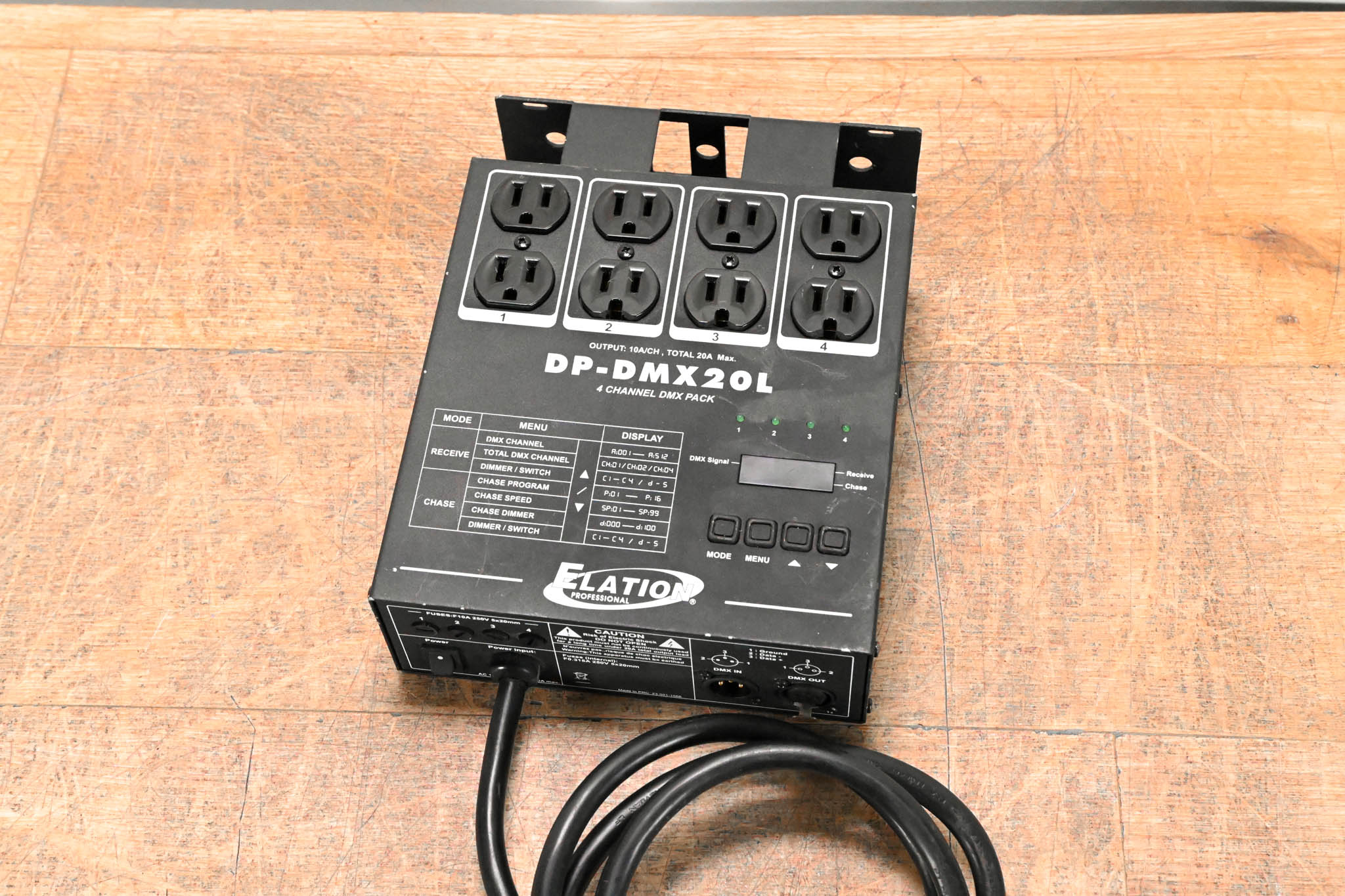 Elation DP-DMX20L 4-Channel DMX Dimmer/Switch Pack