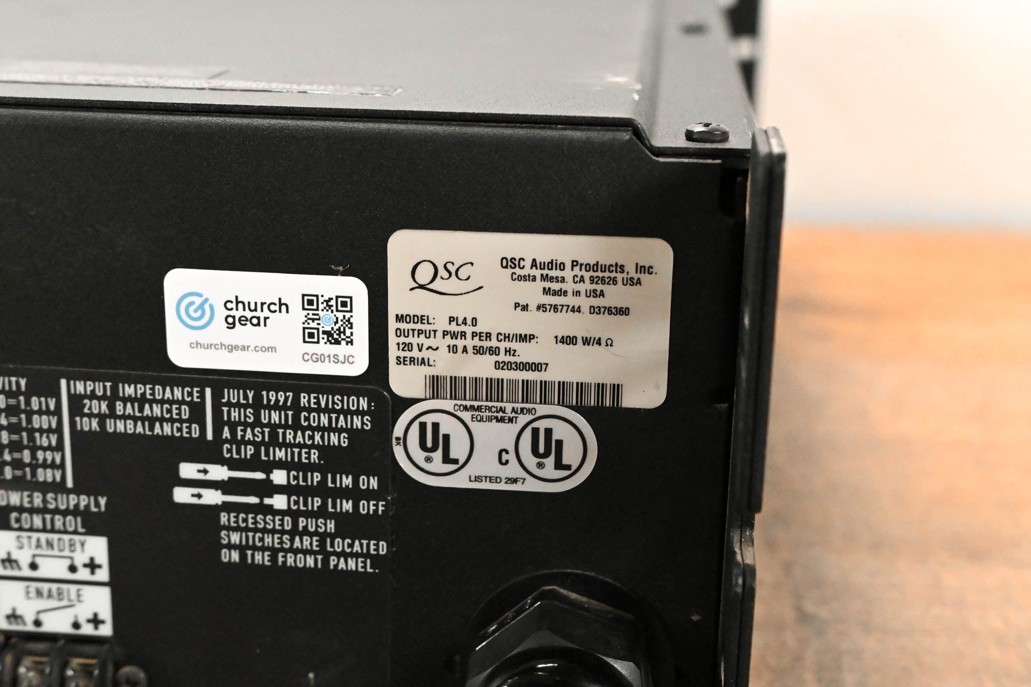 QSC PowerLight 4.0 2-Channel Power Amplifier