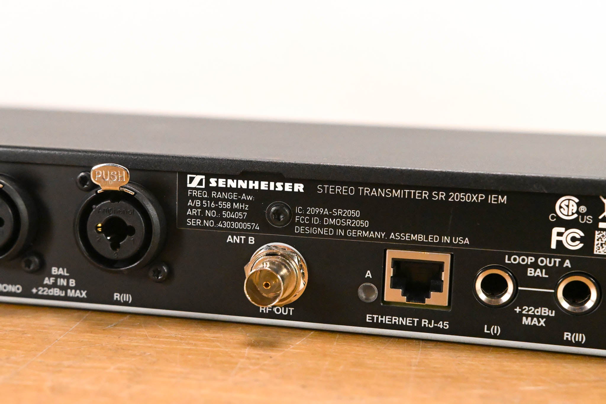 Sennheiser SR 2050XP IEM Stereo Wireless Transmitter - Aw: 516-558 MHz