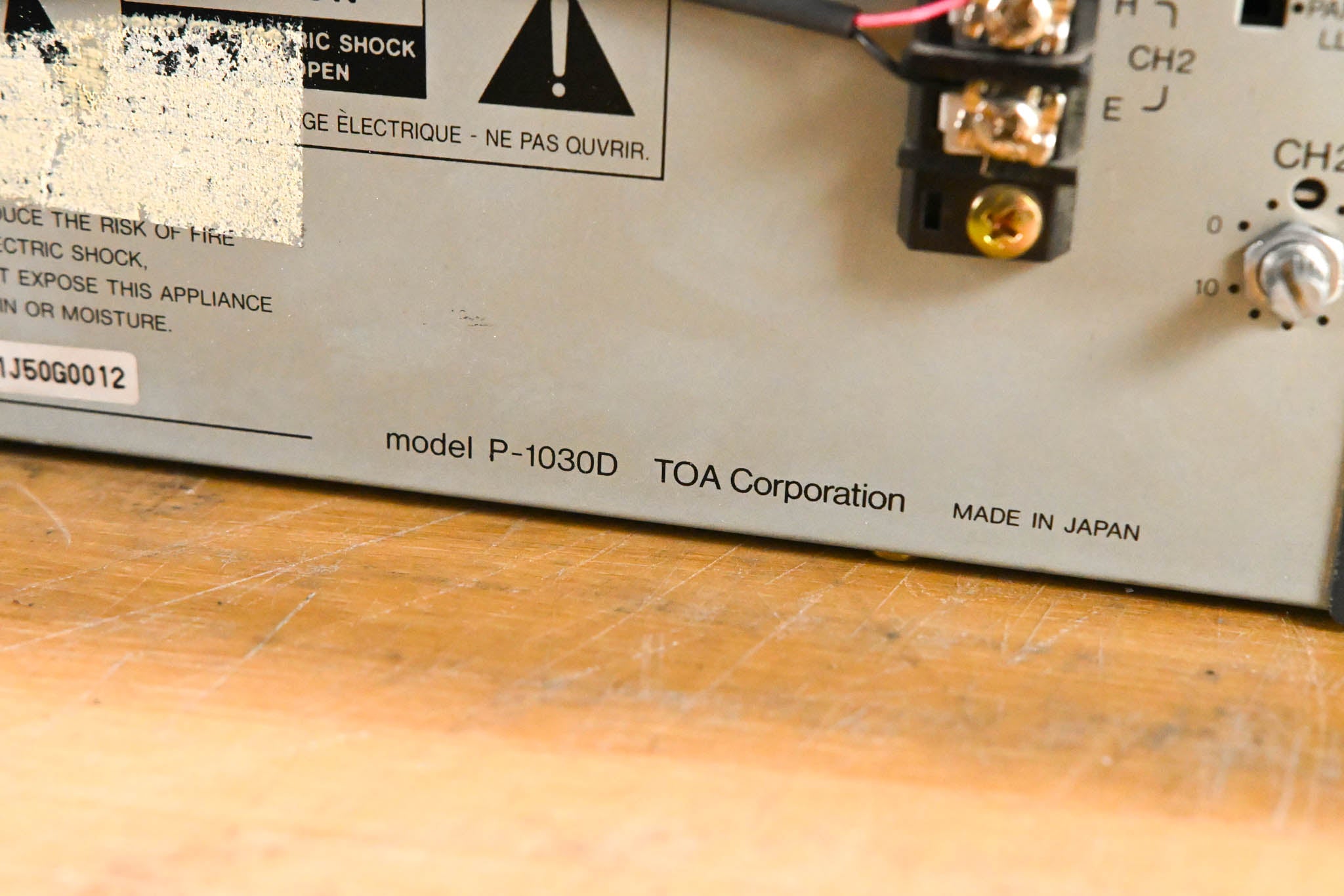 TOA P-1030D 2-Channel Power Amplifier