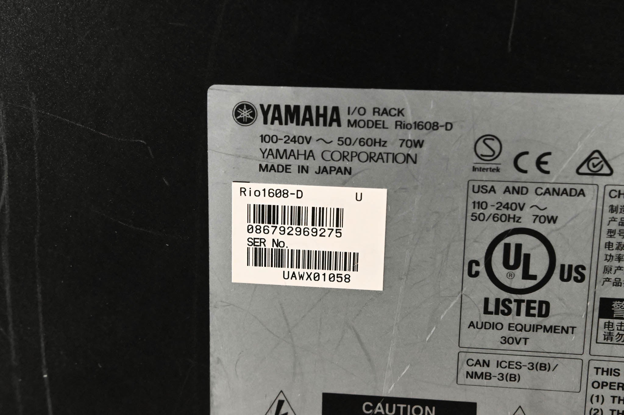 Yamaha Rio1608-D 16x8 Remote Stage Box