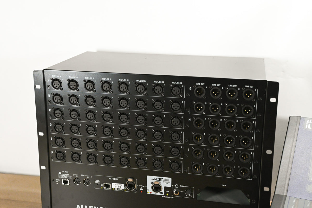 Allen & Heath iLive-R72 Mixing Surface with iDR-48 Fixed Format MixRack