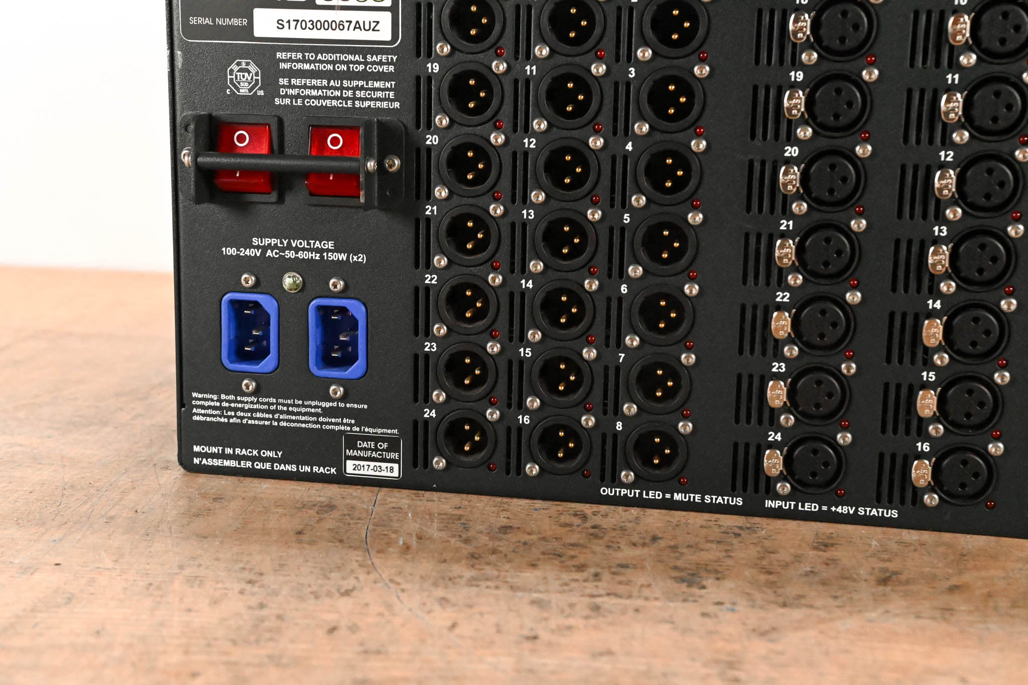 Midas DL231 24x24 Active Microphone Splitter