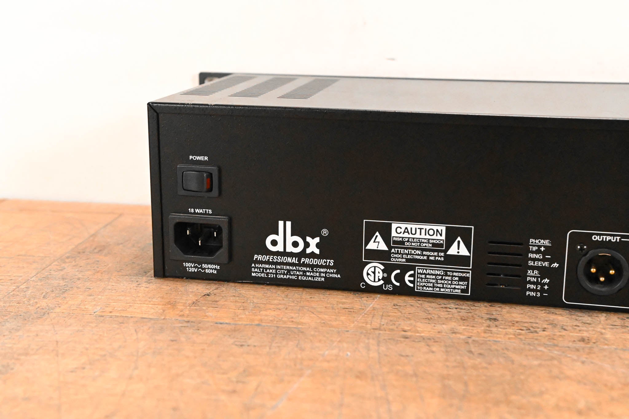 dbx 231 Dual-Channel 31-Band Graphic Equalizer