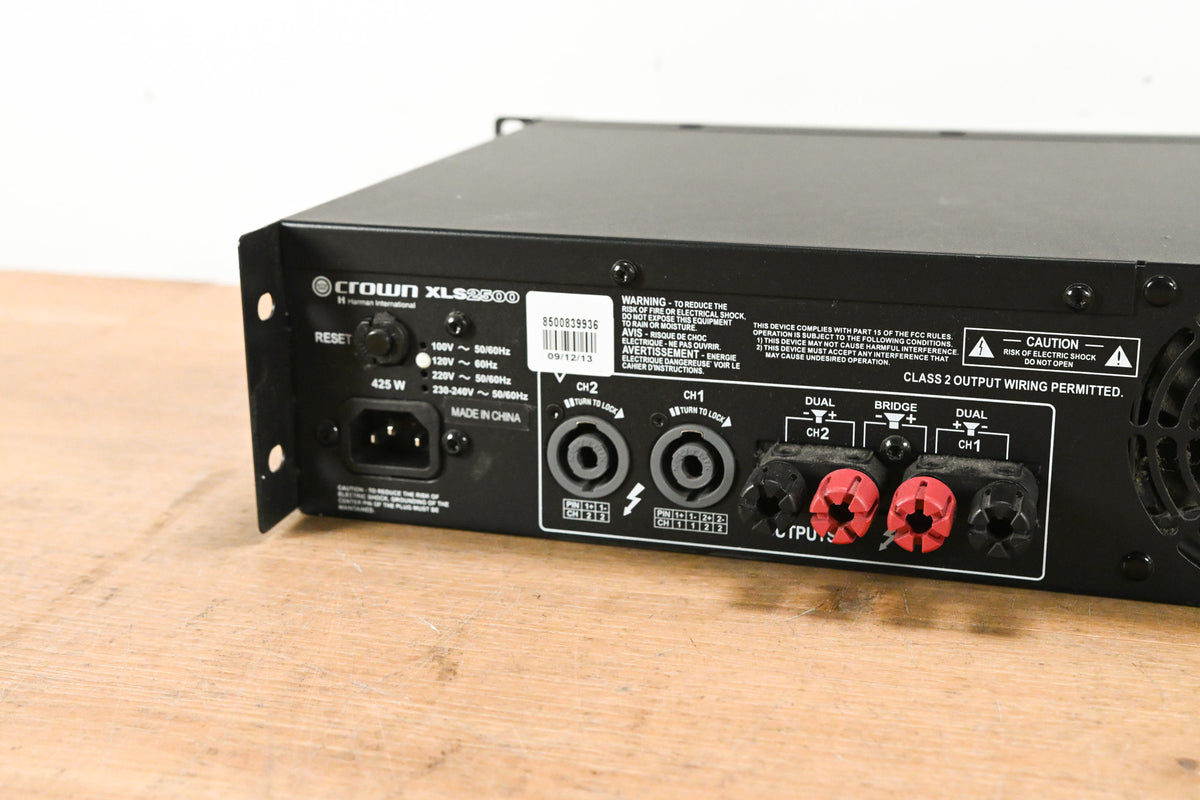 Crown XLS 2500 2-Channel Power Amplifier