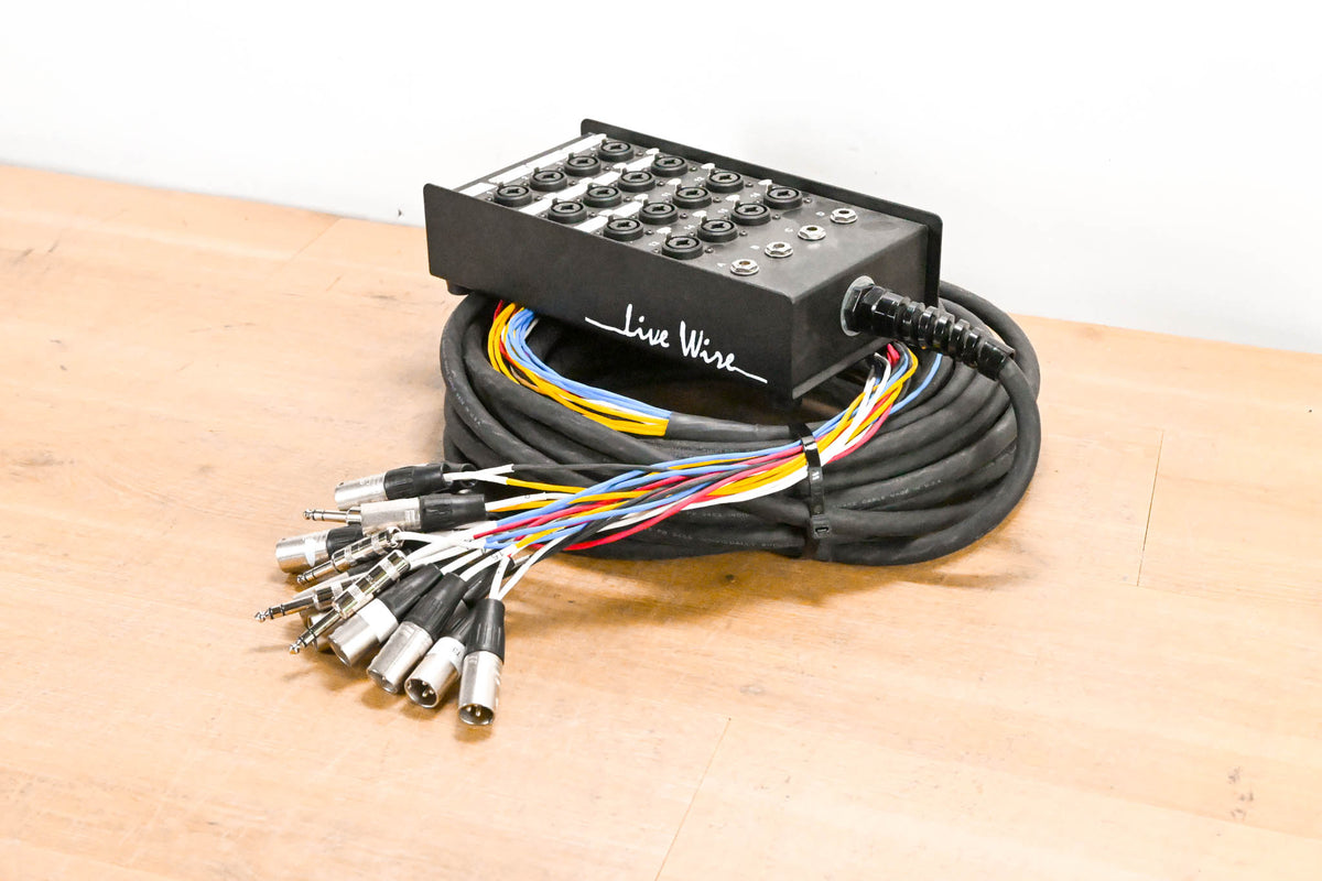 Livewire Advantage 16x4 Snake with XLR/TRS inputs and TRS Returns - 50ft