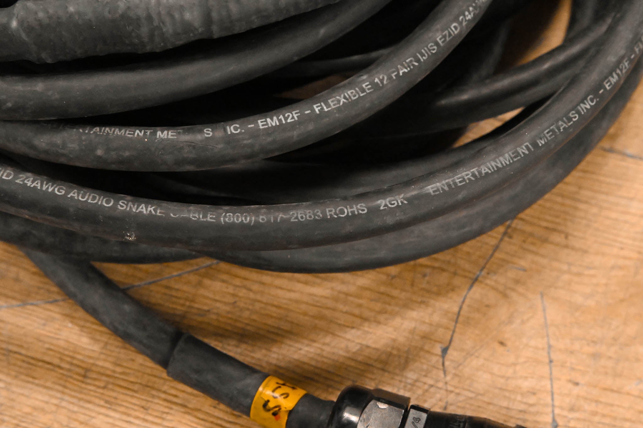 Unbranded DT-12 Female 37-Pin Connector to (12x)XLRM Cable - 75ft