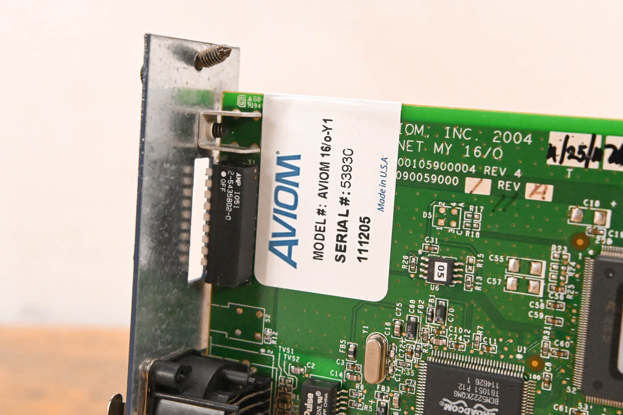 Aviom 16/o-Y1 A-Net Card for Yamaha Digital Products