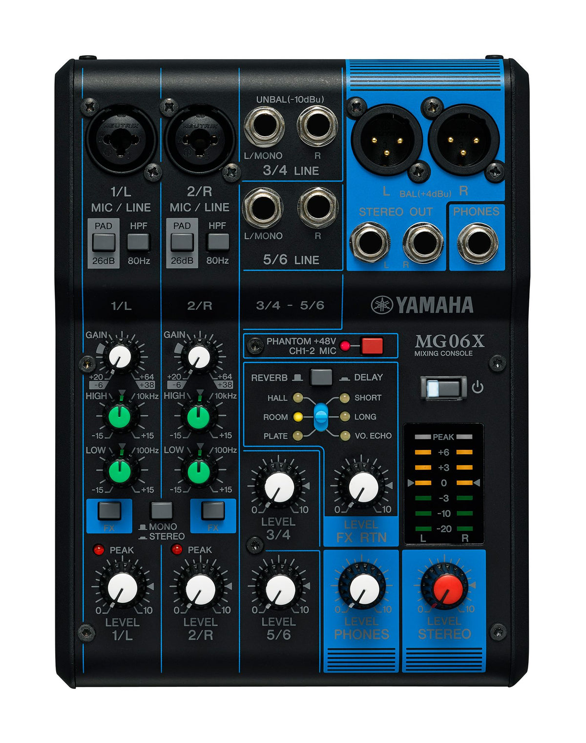 6-Input Stereo Mixer with Effects
