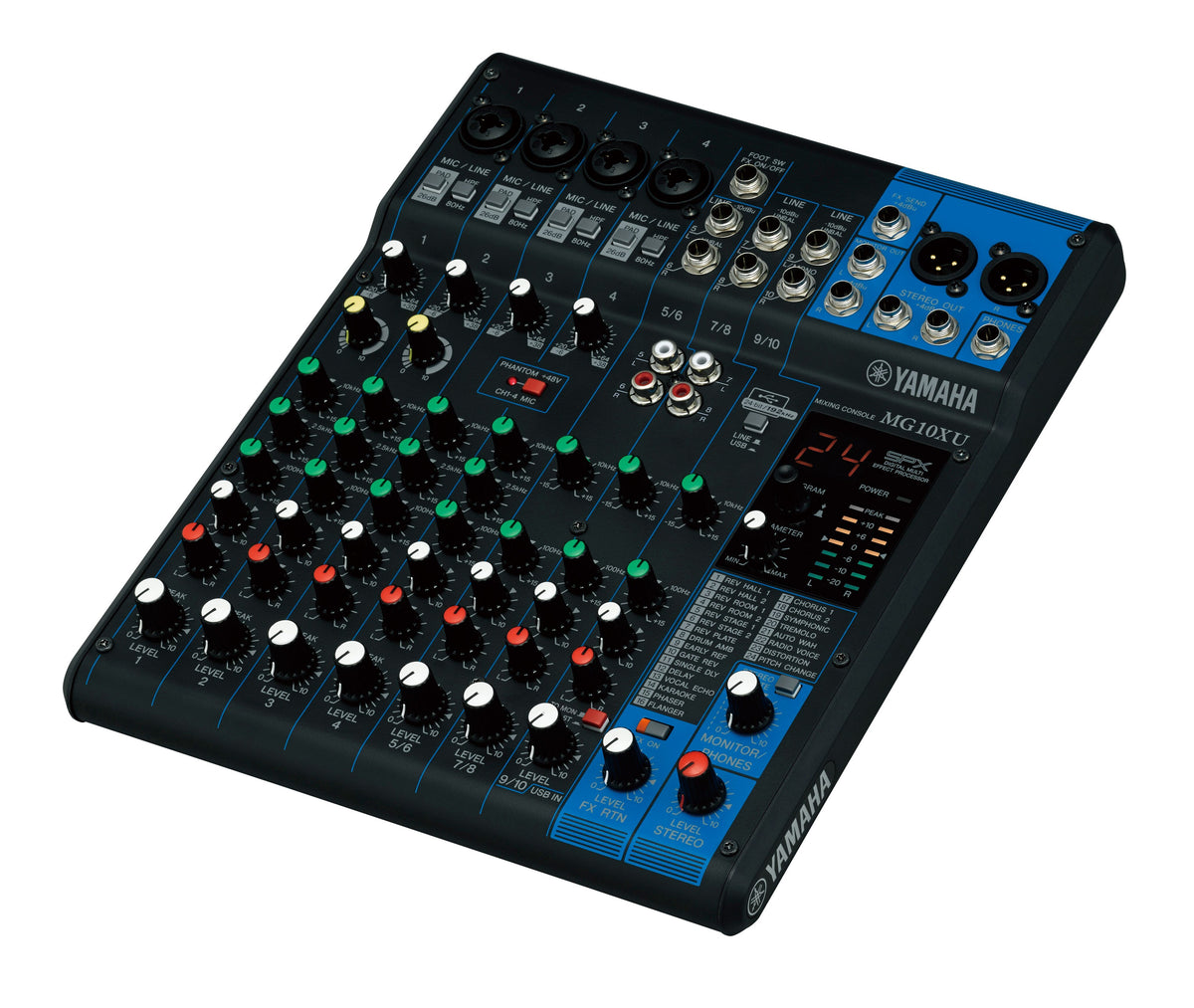 10-Input Stereo Mixer with Effects and USB