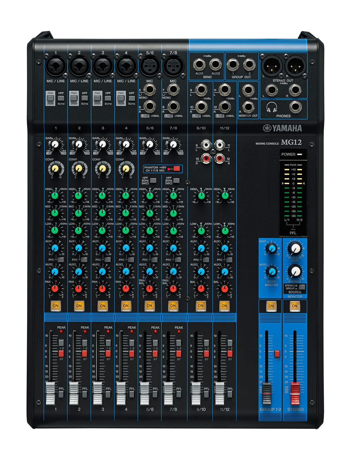 12-Input 4-Bus Mixer