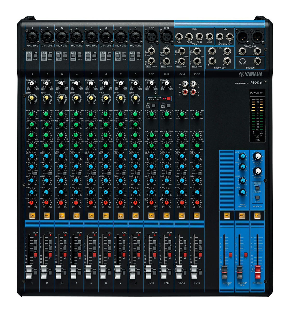 16-Input 6-Bus Mixer 12RU