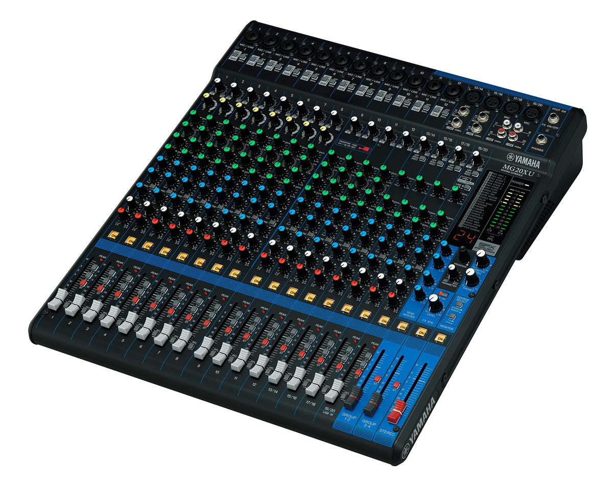 20-Input 6-Bus Mixer with FX and USB 12RU
