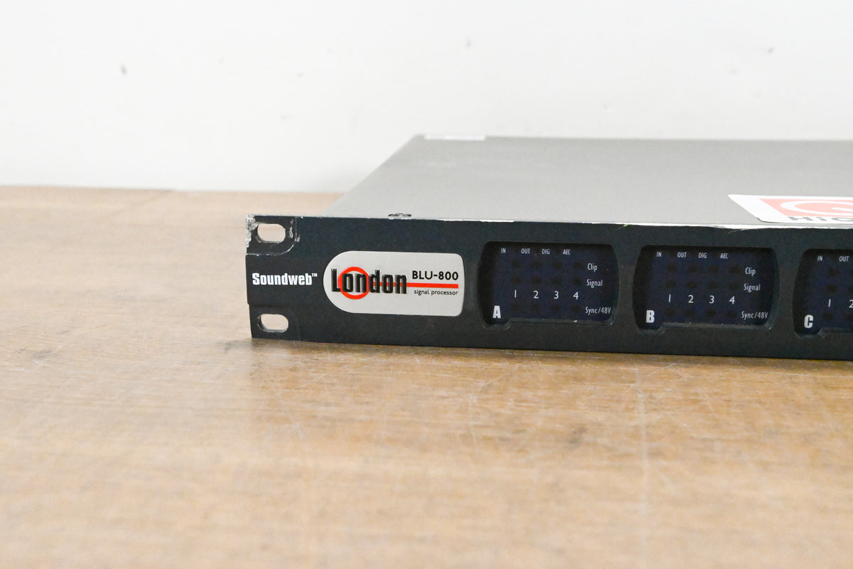 BSS London BLU-800 Signal Processor with BLU link and CobraNet