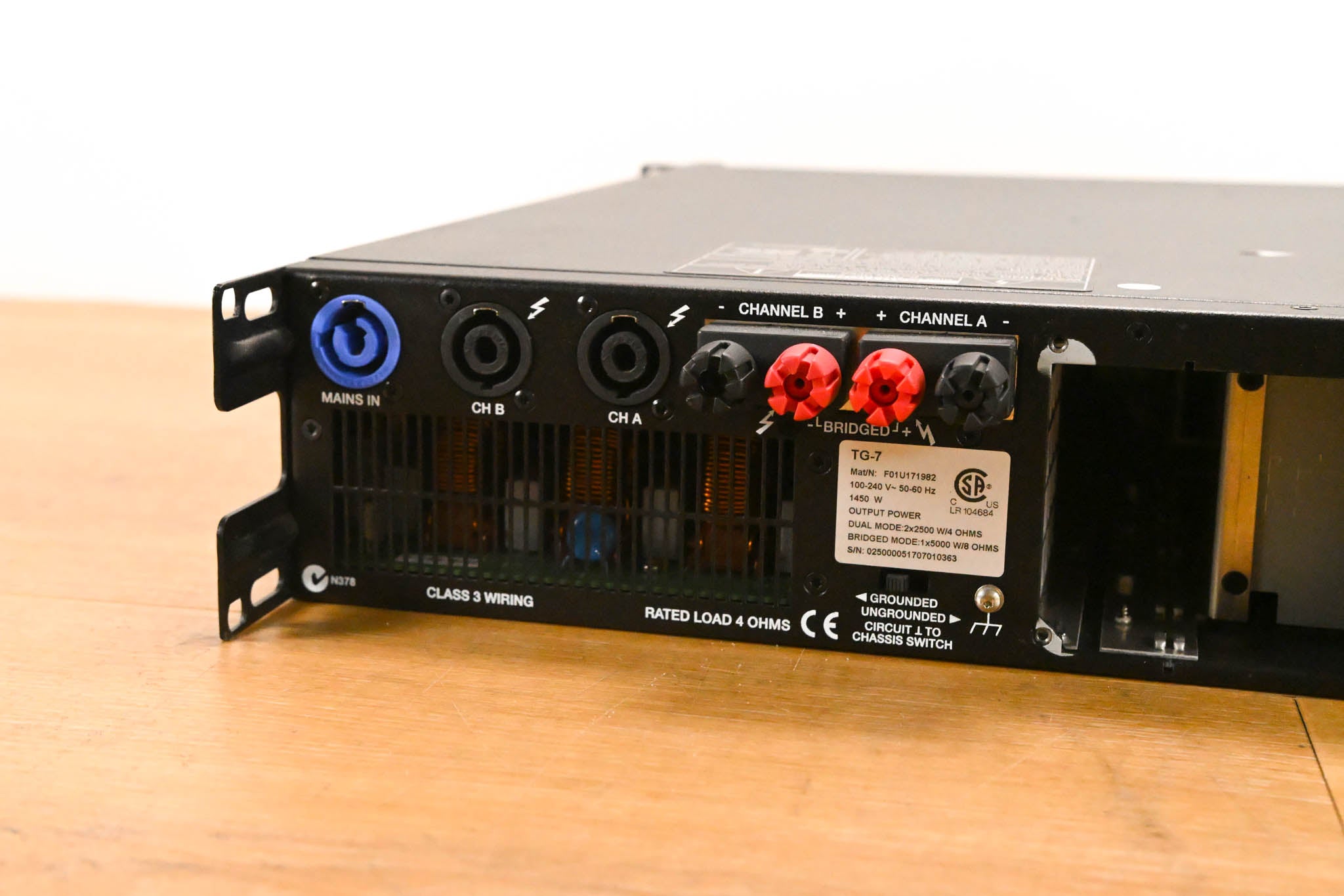 Electro-Voice (EV) TG-7 Tour-Grade Stereo Power Amplifier