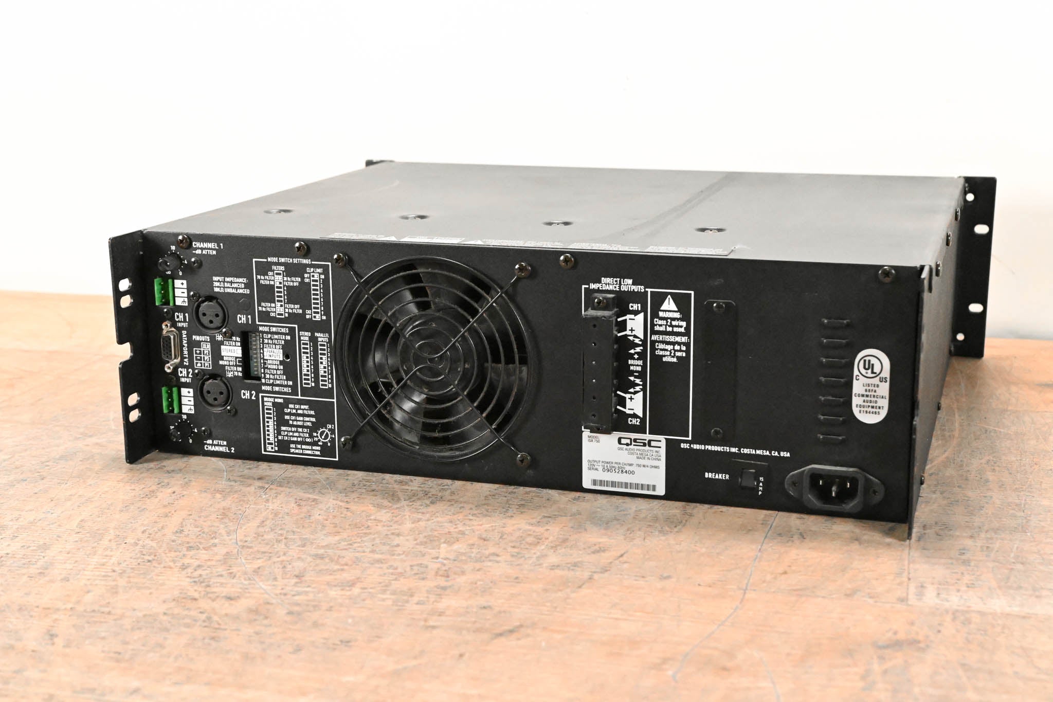 QSC ISA750 2-Channel Power Amplifier