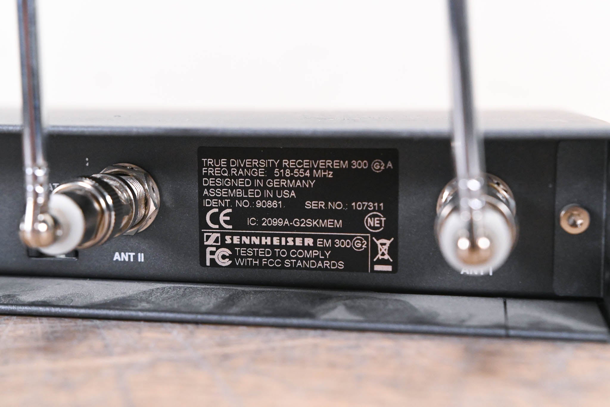 Sennheiser EM 300 G2 Wireless Receiver - 518-554 MHz (NO POWER SUPPLY)