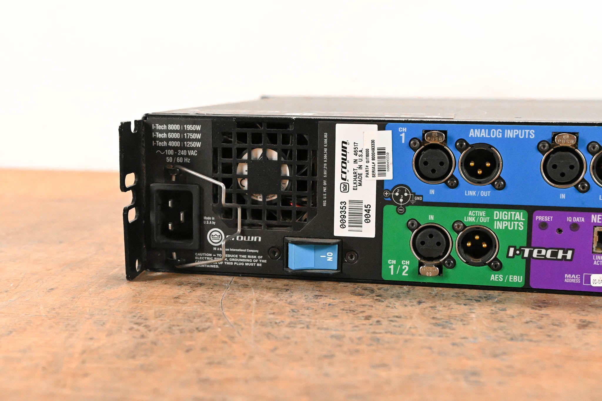 Crown I-Tech 6000 2-Channel Power Amplifier