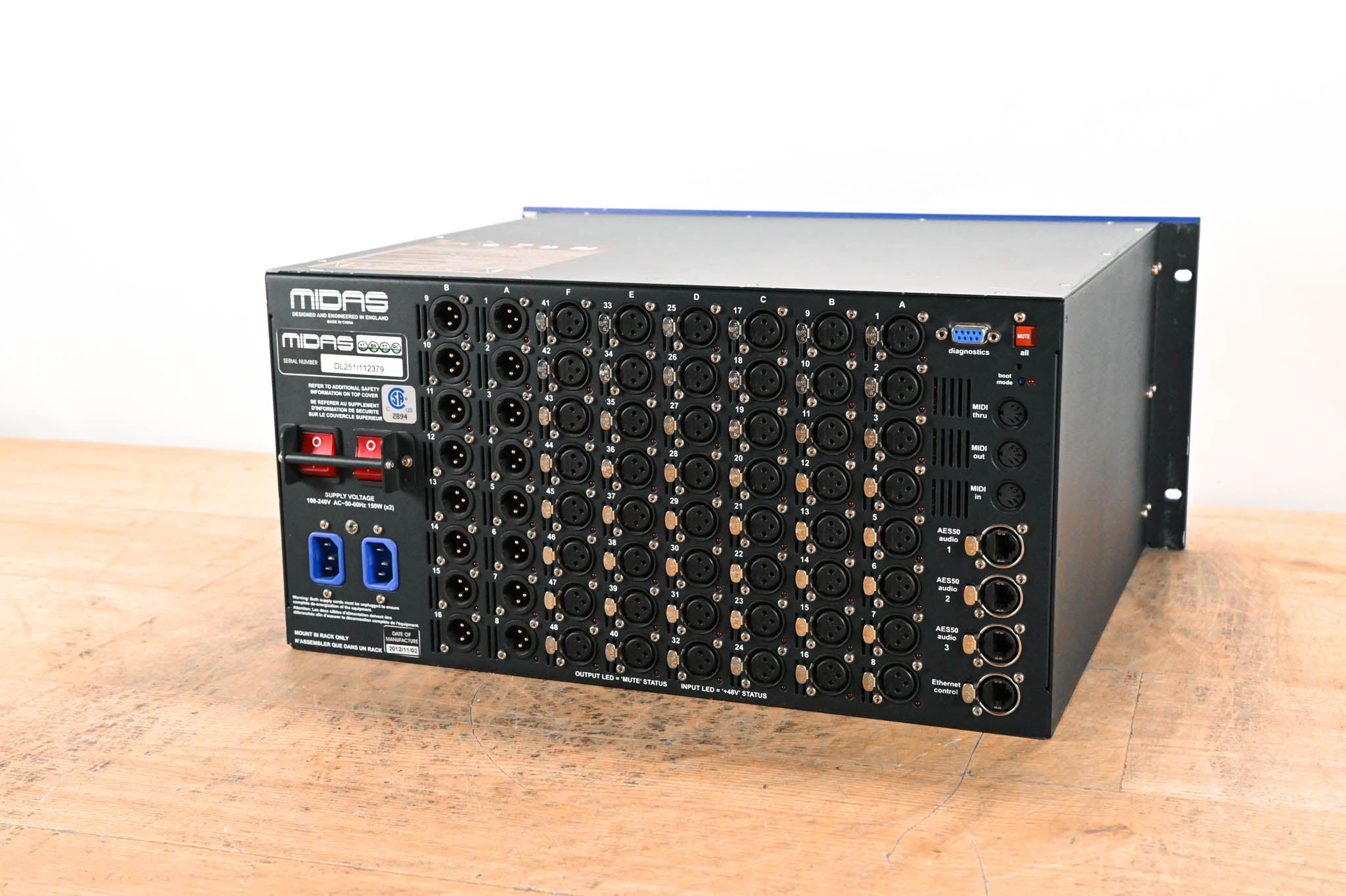 Midas DL251 PRO Series 48-input / 16-output Stage Box