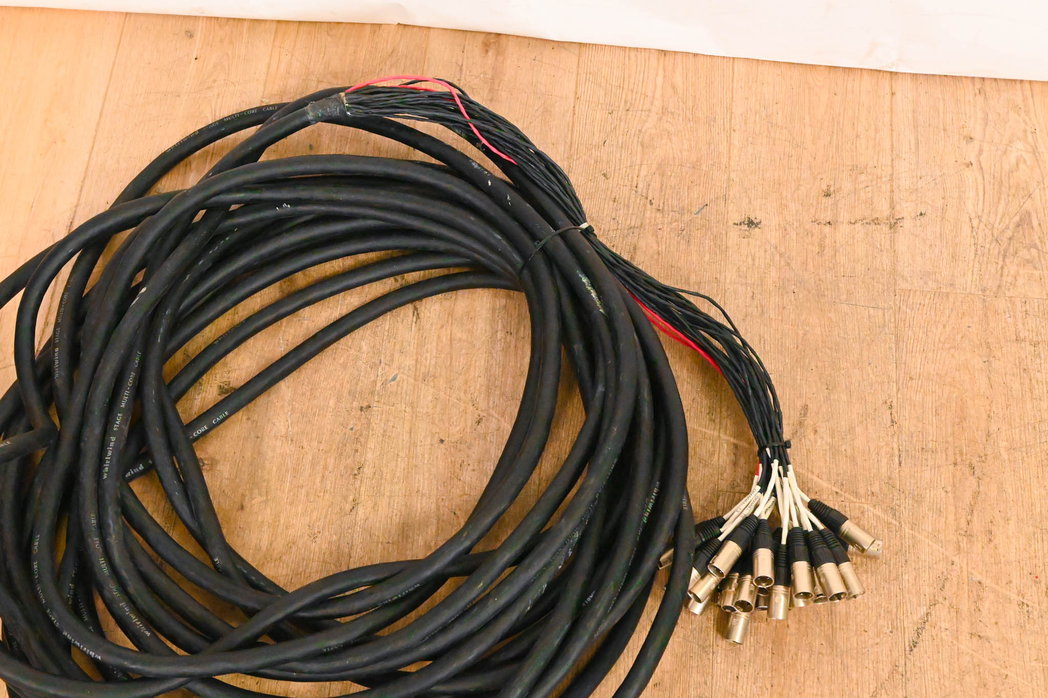 Whirlwind Connect 24x4 XLR Stage Box to Fanout Snake - 100ft