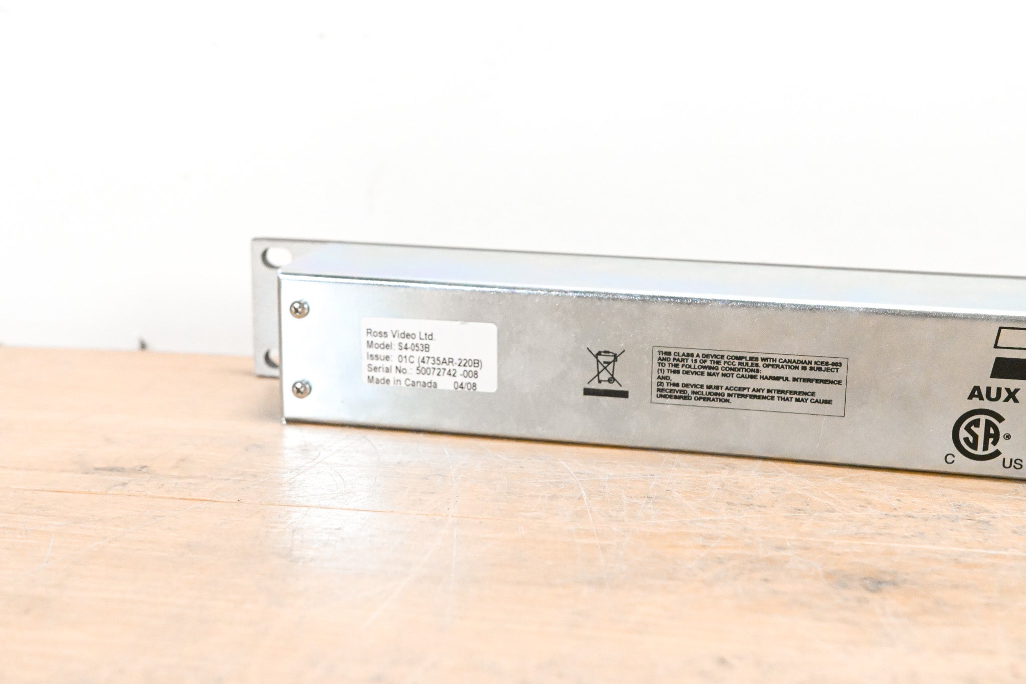 Ross S4-053B 47-Button Auxiliary Control Panel (NO POWER SUPPLY)
