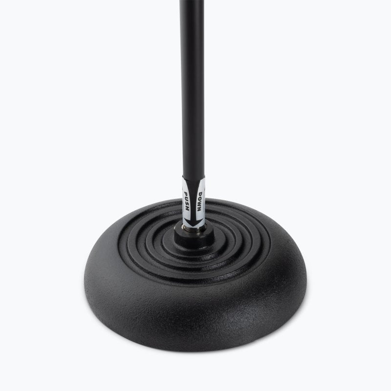 Quarter-Turn Round-Base Mic Stand