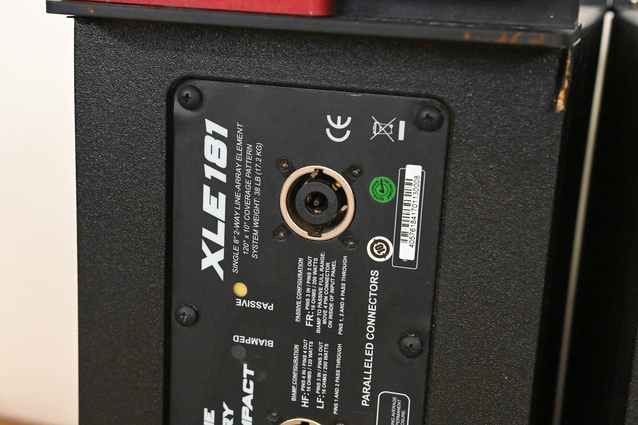 Electro-Voice (EV) XLE181 8" 2-Way Passive Line Array Speaker (PAIR)