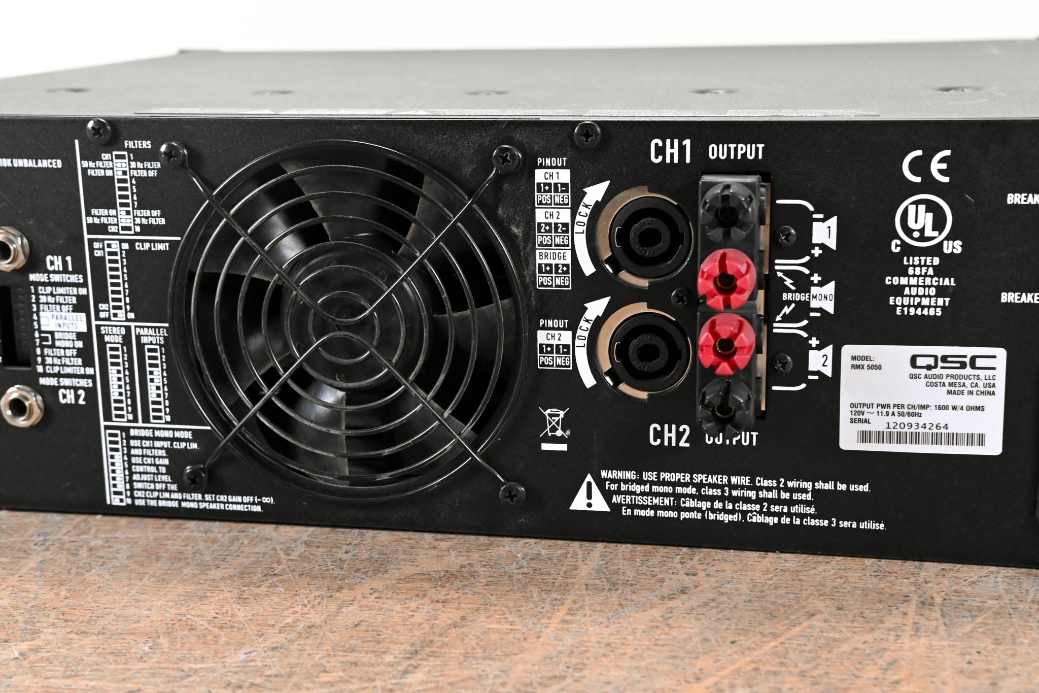 QSC RMX5050 2-Channel Power Amplifier